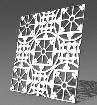 Резная 3D перегородка С35 Средневековые арочки